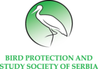 Official logo of the Bird Protection and Study Society of Serbia